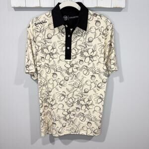 Swing Juice Magnolia Toile Golf Polo Men’s Small Performance Shirt